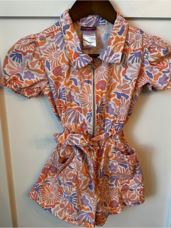 Vince Camuto Other - Vince Camuto Peach & Lavender Floral Cotton Top